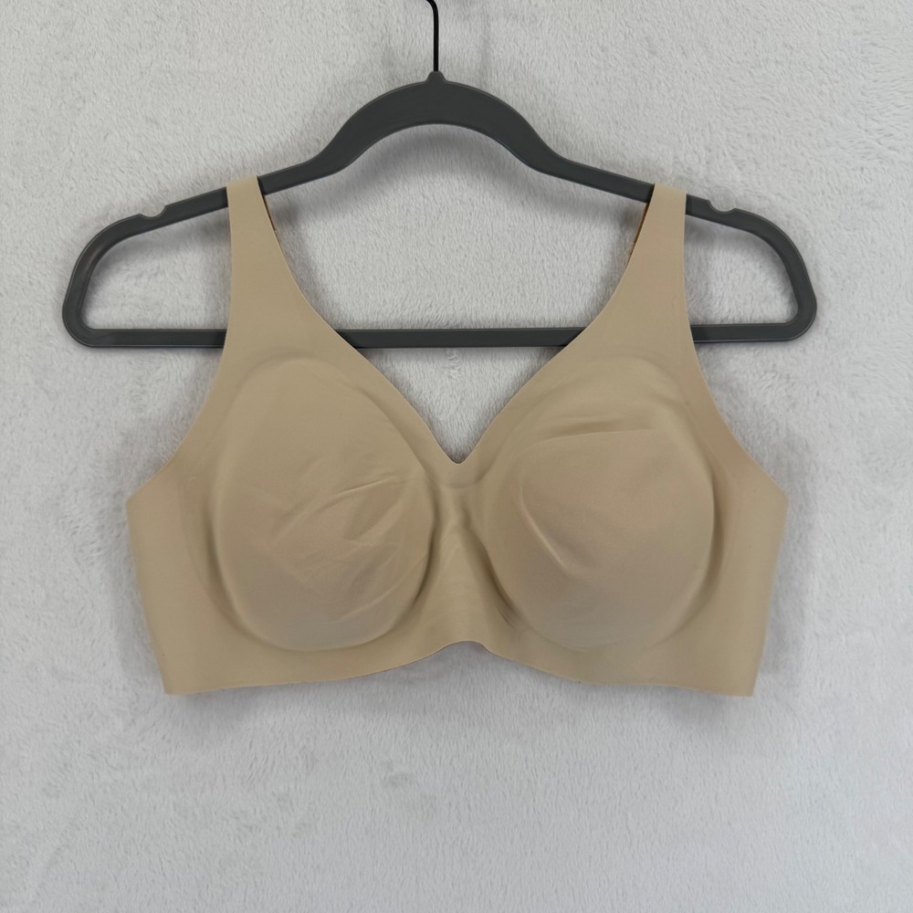 Knix XL+ Wireless Bra Beige Nylon Blend‎ Comfort Support